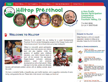 Tablet Screenshot of hilltoppreschool.com